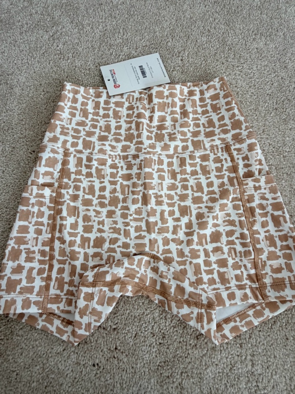 Born Primitive Synergy Shorts — Cobblestone pattern
